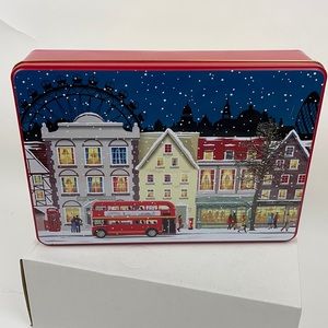 ❤️5/$25 THE SILVER CRANE CO. Rectangle Christmas Tin